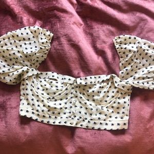 For Love & Lemons Cropped Bustier Top